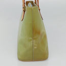 LOUIS VUITTON Monogram Vernis Houston Hand Bag Baby Blue M91005 LV Auth gh116-3