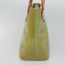 LOUIS VUITTON Monogram Vernis Houston Hand Bag Baby Blue M91005 LV Auth gh116-4