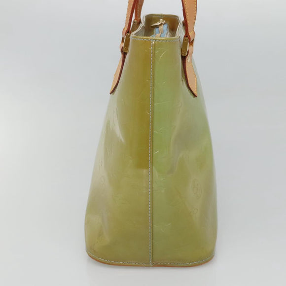 LOUIS VUITTON Monogram Vernis Houston Hand Bag Baby Blue M91005 LV Auth gh116