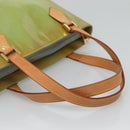 LOUIS VUITTON Monogram Vernis Houston Hand Bag Baby Blue M91005 LV Auth gh116-7