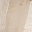 BALENCIAGA Navy Cabas Bag Canvas Leather Light Beige Silver 339936 Auth gh1160-10