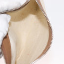 BALENCIAGA Navy Cabas Bag Canvas Leather Light Beige Silver 339936 Auth gh1160-23