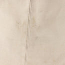 BALENCIAGA Navy Cabas Bag Canvas Leather Light Beige Silver 339936 Auth gh1160-5