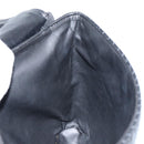 BALLY Quilted Hand Bag Leather Black Gold Auth gh1161-19