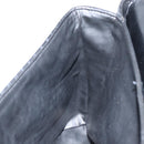 BALLY Quilted Hand Bag Leather Black Gold Auth gh1161-20