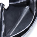 BALLY Quilted Hand Bag Leather Black Gold Auth gh1161-21