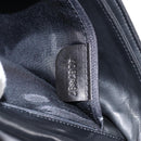 BALLY Quilted Hand Bag Leather Black Gold Auth gh1161-12