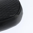 BALLY Quilted Chain Shoulder Bag Leather Black Gold Auth gh1162-16