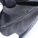 BALLY Quilted Chain Shoulder Bag Leather Black Gold Auth gh1162-21