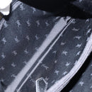 SAINT LAURENT Hand Bag Nylon Enamel Black Gold Auth gh1164-11