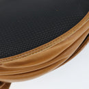 SAINT LAURENT Shoulder Bag Leather Black Gold Auth gh1165-16