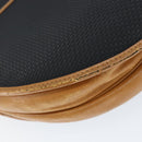 SAINT LAURENT Shoulder Bag Leather Black Gold Auth gh1165-9