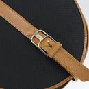 SAINT LAURENT Shoulder Bag Leather Black Gold Auth gh1165-17