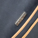 SAINT LAURENT Shoulder Bag Leather Black Gold Auth gh1165-19