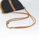 SAINT LAURENT Shoulder Bag Leather Black Gold Auth gh1165-7