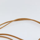 SAINT LAURENT Shoulder Bag Leather Black Gold Auth gh1165-8