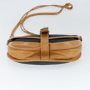 SAINT LAURENT Shoulder Bag Leather Black Gold Auth gh1165-5