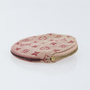 LOUIS VUITTON Monogram Mini Porte Monnaie Ron Coin Purse Red M92462 Auth gh1169-3