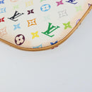 LOUIS VUITTON Monogram Multicolor Pochette MM Pouch White M60028 LV Auth gh1170V-15