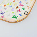 LOUIS VUITTON Monogram Multicolor Pochette MM Pouch White M60028 LV Auth gh1170V-16