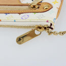 LOUIS VUITTON Monogram Multicolor Pochette MM Pouch White M60028 LV Auth gh1170V-8