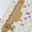 LOUIS VUITTON Monogram Multicolor Pochette MM Pouch White M60028 LV Auth gh1170V-17