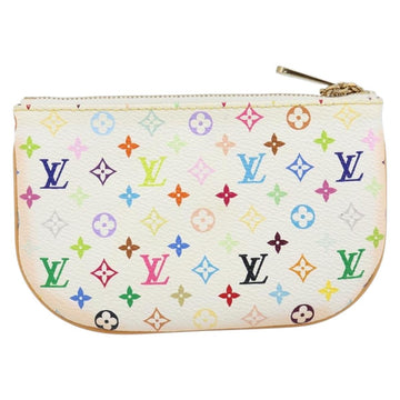 LOUIS VUITTON Monogram Multicolor Pochette MM Pouch White M60028 LV Auth gh1170V - 0