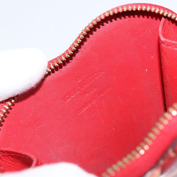 LOUIS VUITTON Sweet Monogram Porte Monnaie Coeur Pink M90133 Auth gh1171