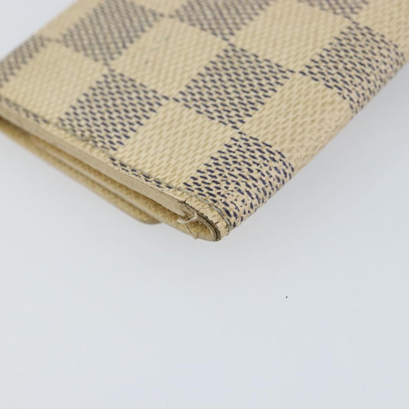 LOUIS VUITTON Damier Azur Multicles 6 Key Case N61745 LV Auth gh1172