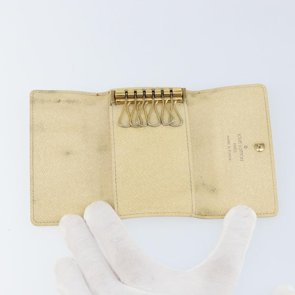 LOUIS VUITTON Damier Azur Multicles 6 Key Case N61745 LV Auth gh1172