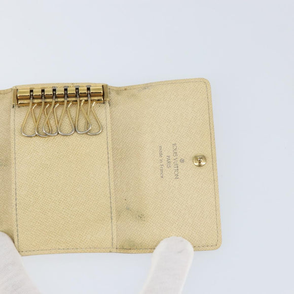 LOUIS VUITTON Damier Azur Multicles 6 Key Case N61745 LV Auth gh1172