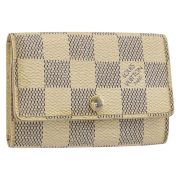LOUIS VUITTON Damier Azur Multicles 6 Key Case N61745 LV Auth gh1172