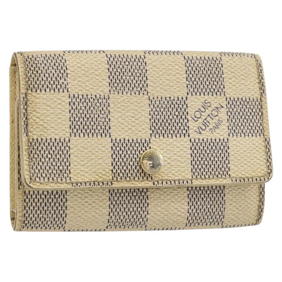 LOUIS VUITTON Damier Azur Multicles 6 Key Case N61745 LV Auth gh1172