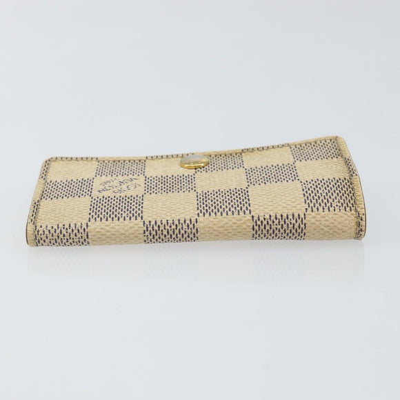 LOUIS VUITTON Damier Azur Multicles 6 Key Case N61745 LV Auth gh1172