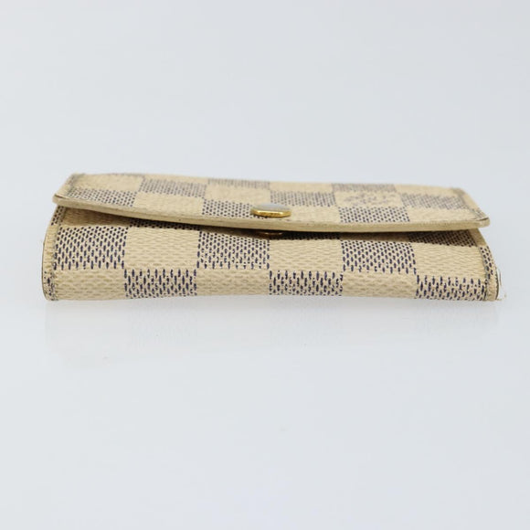 LOUIS VUITTON Damier Azur Multicles 6 Key Case N61745 LV Auth gh1172