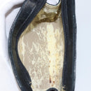 CHANEL Bicolore Pouch Lamb Skin Black Gold CC Auth gh1175-10