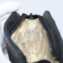 CHANEL Bicolore Pouch Lamb Skin Black Gold CC Auth gh1175-17