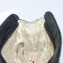 CHANEL Bicolore Pouch Lamb Skin Black Gold CC Auth gh1175-11