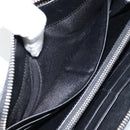 LOEWE Anagram Long Wallet Leather Blue Silver Auth gh1176-17