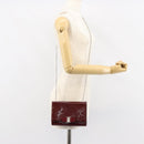 Salvatore Ferragamo Vala Chain Shoulder Bag Enamel Red Silver Auth gh1177-21