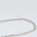 Salvatore Ferragamo Vala Chain Shoulder Bag Enamel Red Silver Auth gh1177-8