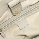 GUCCI GG Canvas Web Sherry Line Tote Bag Beige Gold 257061 Auth gh1178-19
