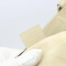 GUCCI GG Canvas Web Sherry Line Draagtas Beige Goud 257061 Auth gh1178-12