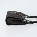 GUCCI GG Canvas Jackie Shoulder Bag Black Silver 002 1068 Auth gh1179-4