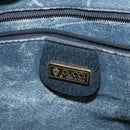 GUCCI GG Supreme Sherry Line Shoulder Bag PVC Navy Gold 001 116 0844 Auth gh118-18