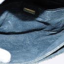 GUCCI GG Supreme Sherry Line Shoulder Bag PVC Navy Gold 001 116 0844 Auth gh118-10