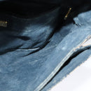 GUCCI GG Supreme Sherry Line Shoulder Bag PVC Navy Gold 001 116 0844 Auth gh118-19