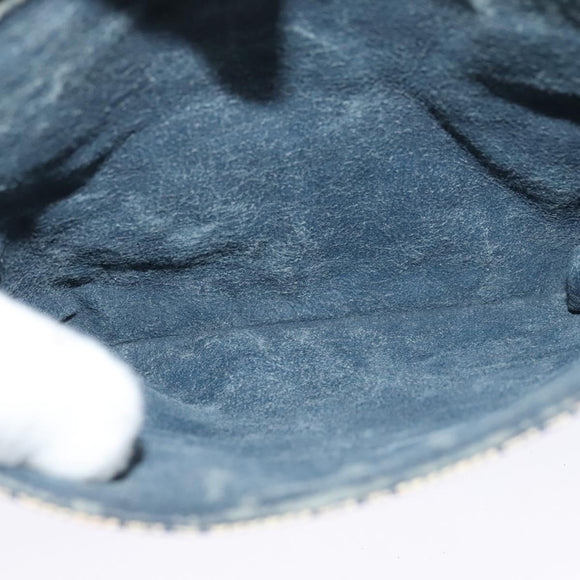 GUCCI GG Supreme Sherry Line Shoulder Bag PVC Navy Gold 001 116 0844 Auth gh118