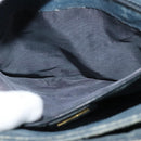 GUCCI GG Supreme Sherry Line Shoulder Bag PVC Navy Gold 001 116 0844 Auth gh118-11