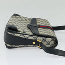 GUCCI GG Supreme Sherry Line Shoulder Bag PVC Navy Gold 001 116 0844 Auth gh118-4